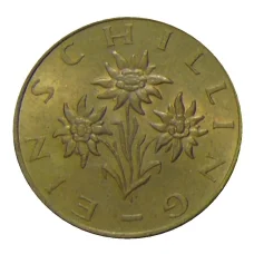 Монета 1 шиллинг 1973 года Австрия (реверс)