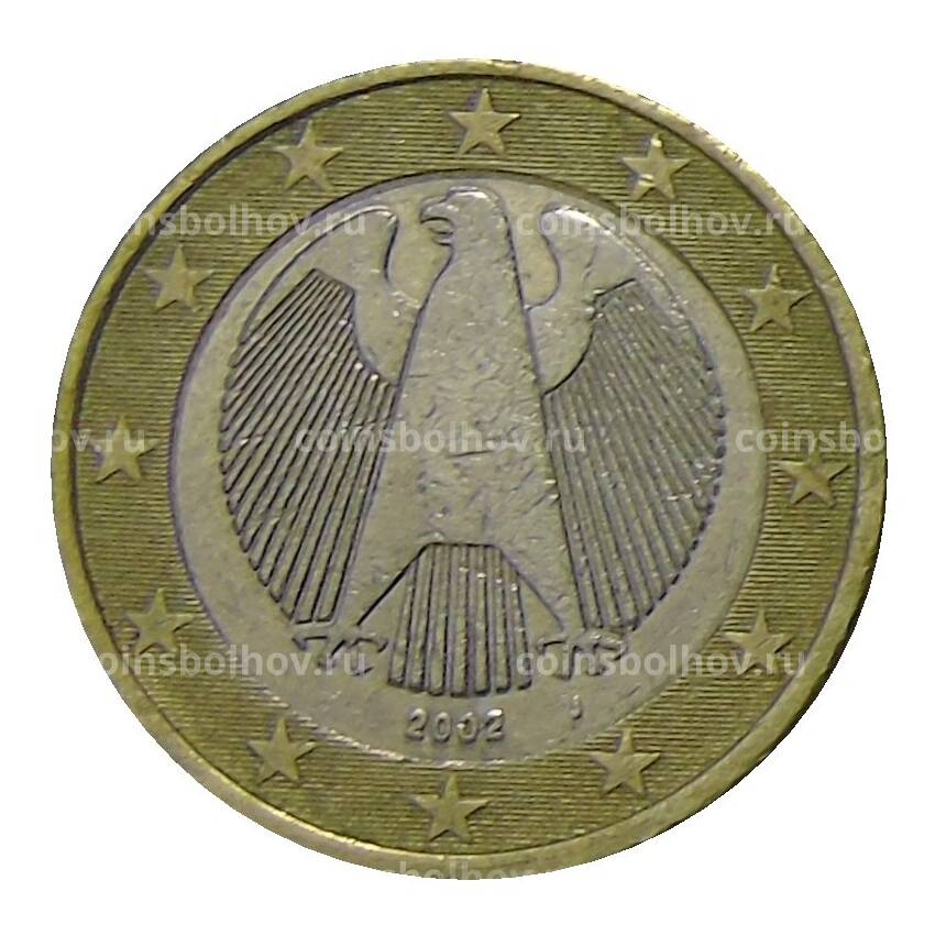 Монета 1 евро 2002 года J Германия