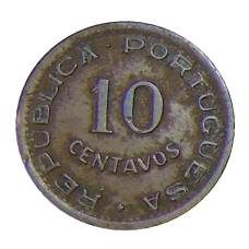 Монета 10 сентаво 1949 года Португальская Ангола- 300 лет революции 1848 года (реверс)