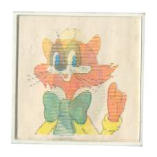 Значок  Мультфильм «Кот Леопольд» — переливная картинка