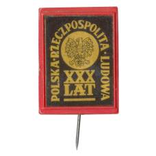 Значок 30 лет Польской народной республики