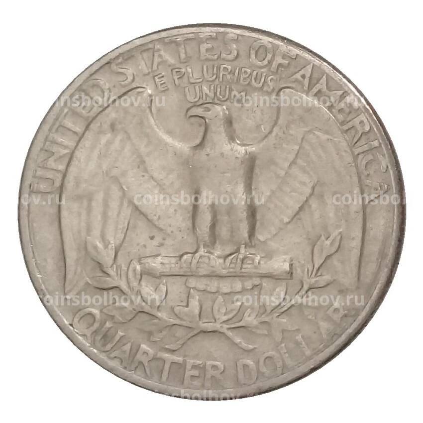 Монета 1/4 доллара (25 центов) 1968 года D США (вид 2)