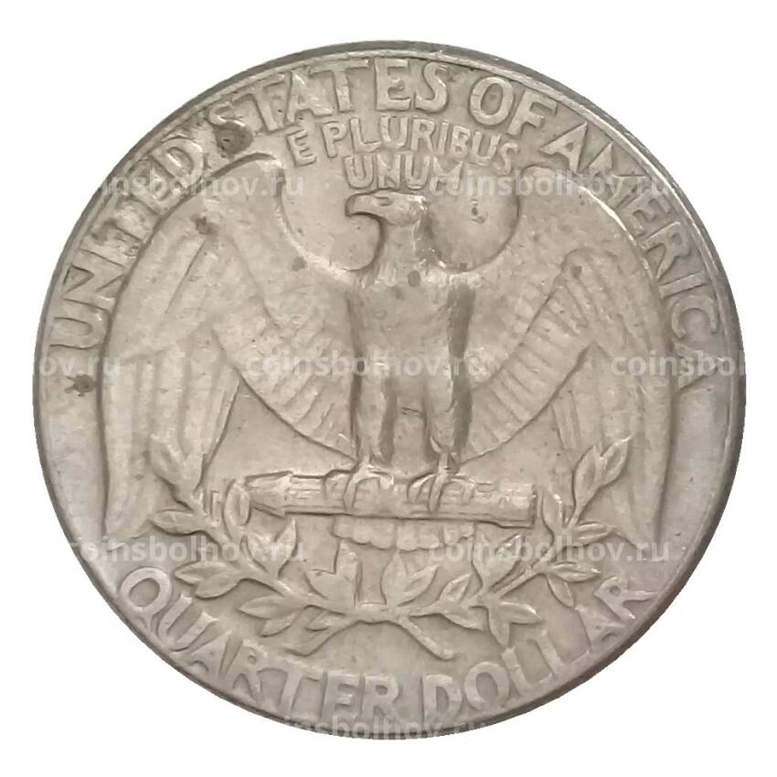 Монета 1/4 доллара (25 центов) 1973 года D США (вид 2)