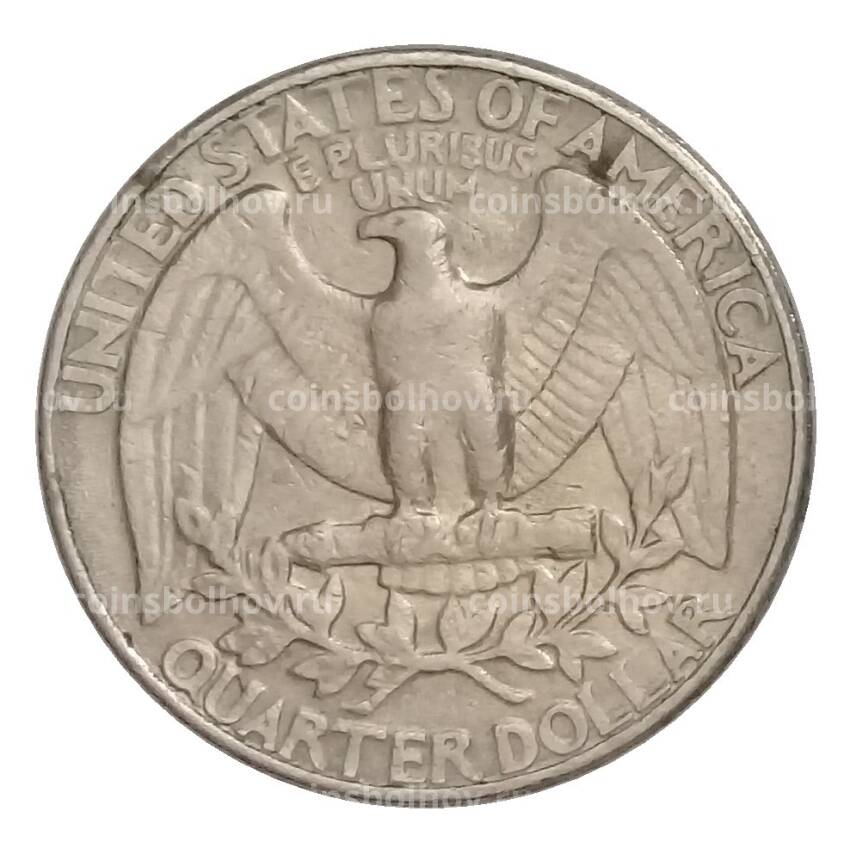 Монета 1/4 доллара (25 центов) 1985 года D США (вид 2)