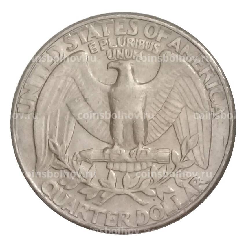 Монета 1/4 доллара (25 центов) 1986 года D США (вид 2)