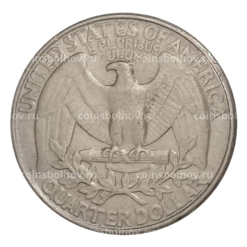 Монета 1/4 доллара (25 центов) 1993 года D США (вид 2)