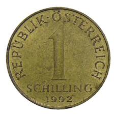 Монета 1 шиллинг 1992 года Австрия (аверс)