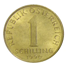 Монета 1 шиллинг 1990 года Австрия (аверс)