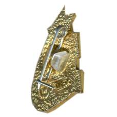 Значок XXVII сьезд КПССС (вид 2)