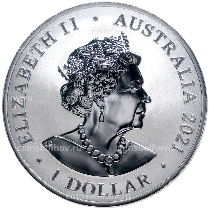 Монета 1 доллар 2021 года Австралия — Дельфин Фрейзера (вид 2)