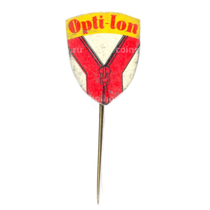 Значок рекламный Opti-Lon