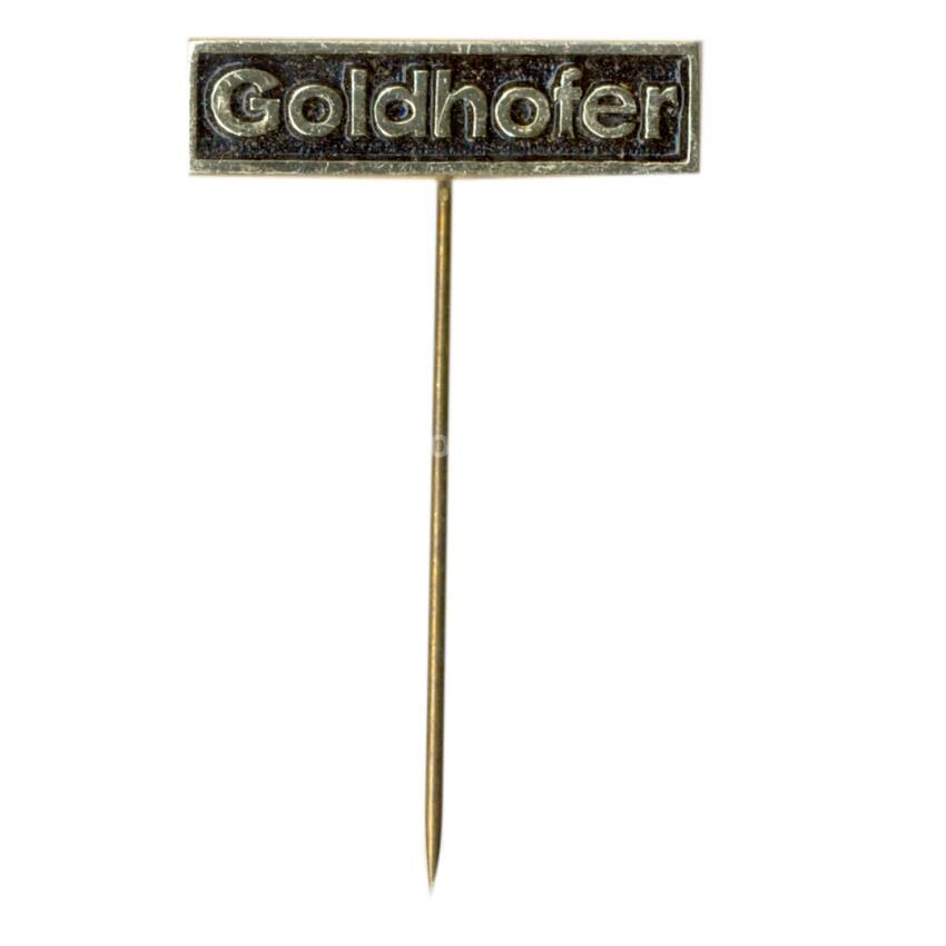 Значок рекламный Goldhofer
