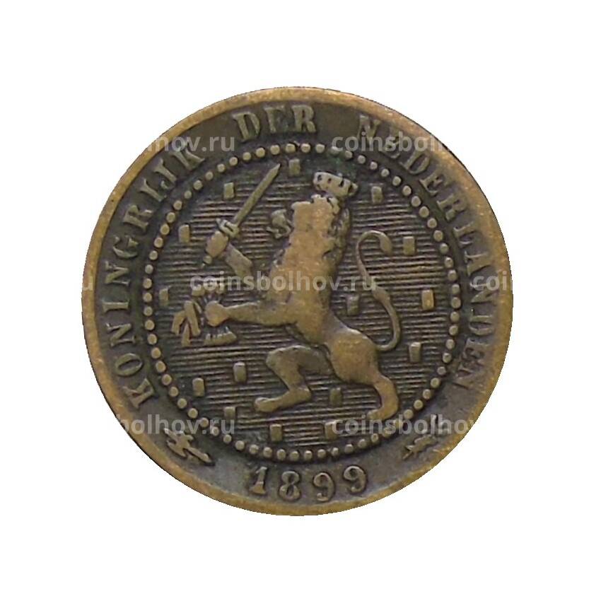 Монета 1 цент 1899 года Нидерланды