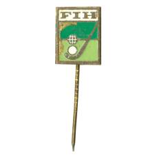 Значок Международная федерация хоккея на траве