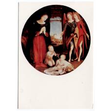 Открытка живопись Пьеро ди Козимо «Поклонение младенцу»