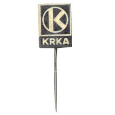 Значок рекламный фармкомпании KRKA
