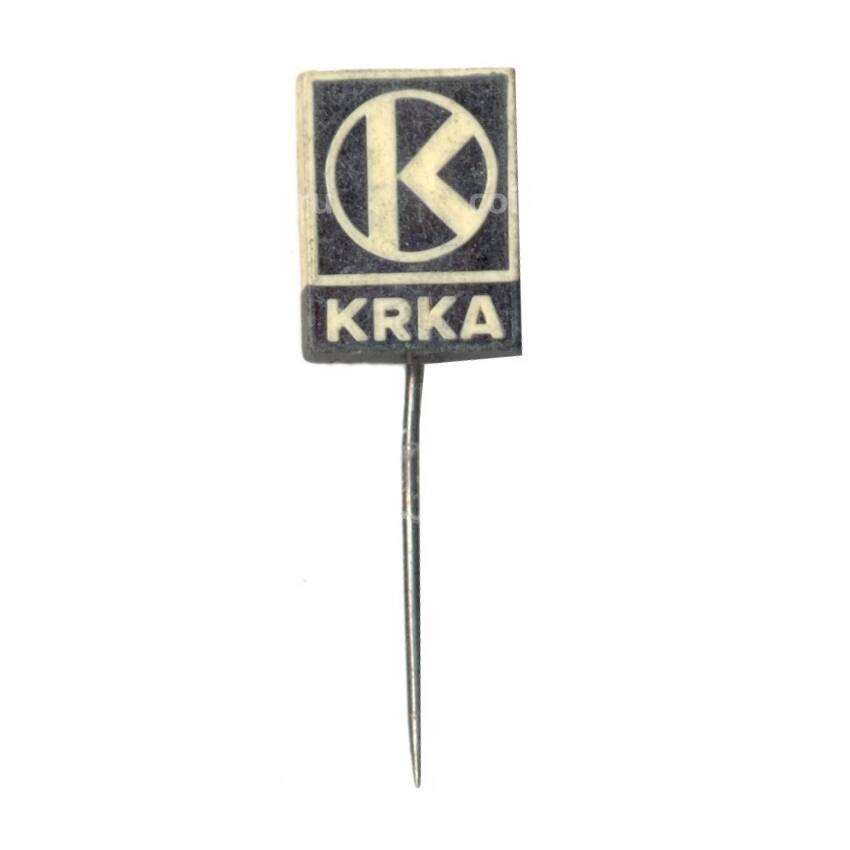 Значок рекламный фармкомпании KRKA