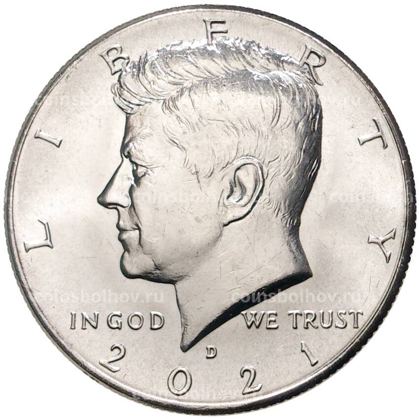 Монета 1/2 доллара (50 центов) 2021 года D США