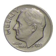 Монета 1 дайм (10 центов) 1978 года США (аверс)
