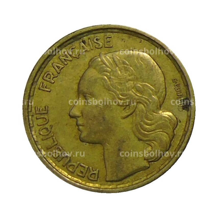 Монета 10 франков 1958 года Франция (вид 2)