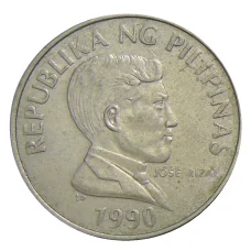Монета 1 песо 1990 года Филиппины (аверс)