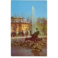 Открытка Ленинград — Петродворец.  Фонтан «Тритон»