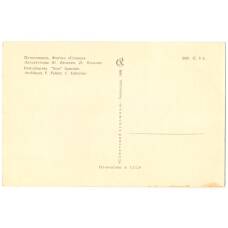 Открытка Ленинград — Петродворец.  Фонтан «Солнце» (вид 2)