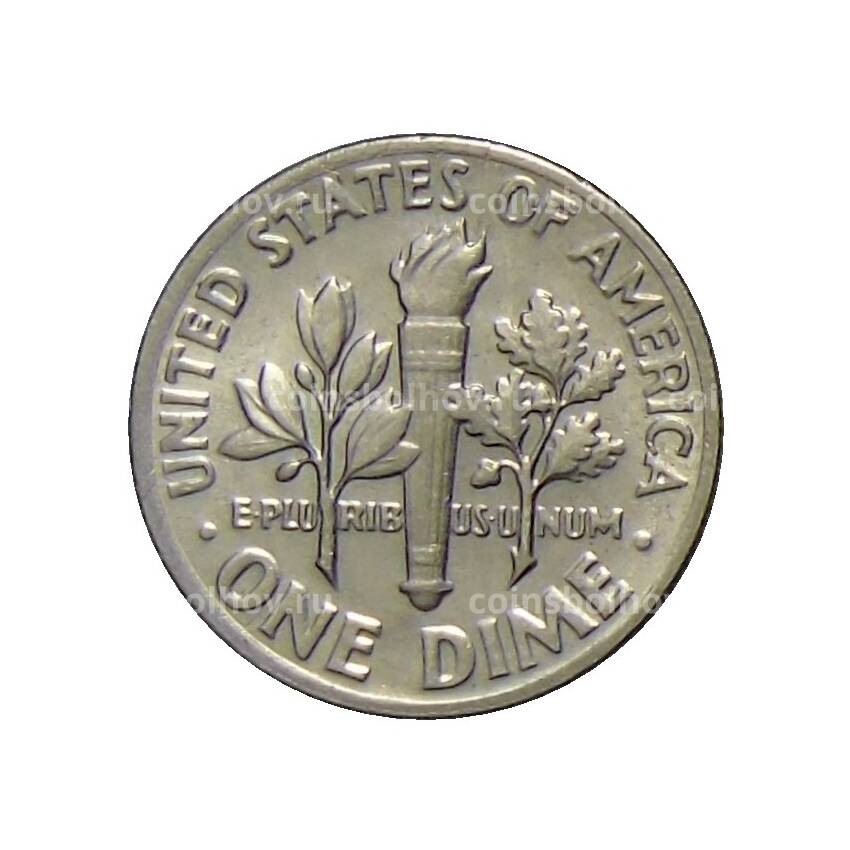 Монета 1 дайм (10 центов) 1973 года США (вид 2)