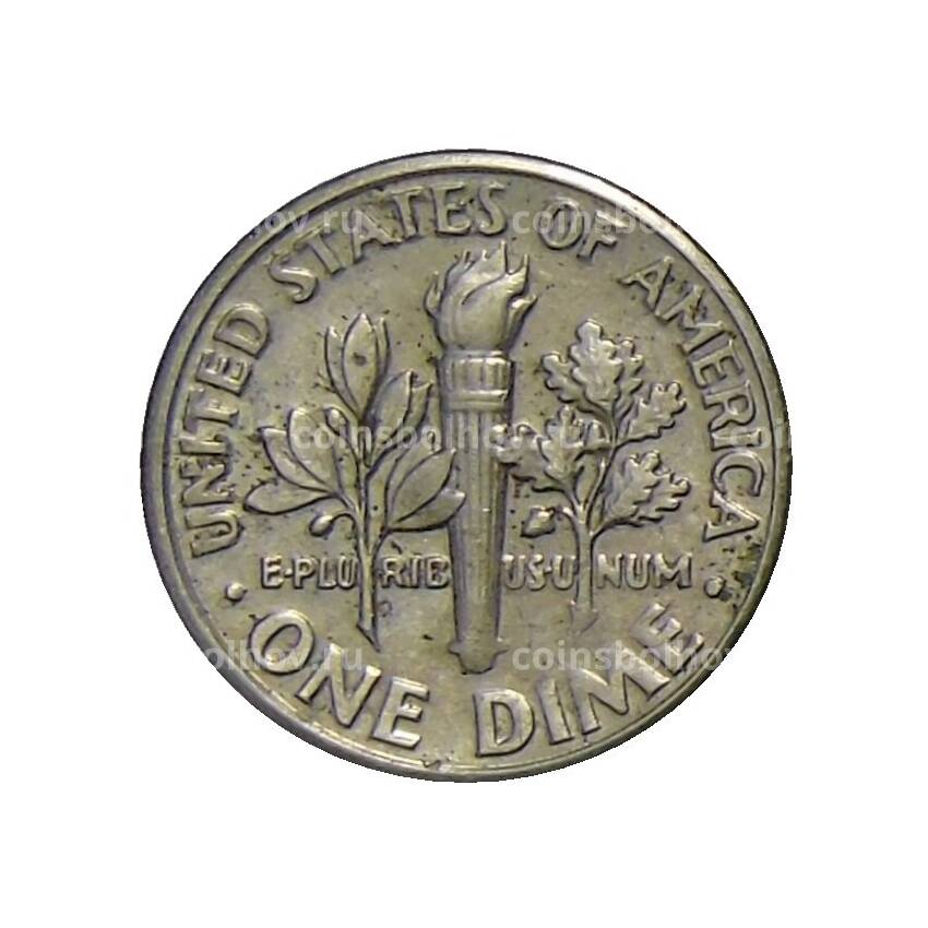 Монета 1 дайм (10 центов)  1987 года D США (вид 2)