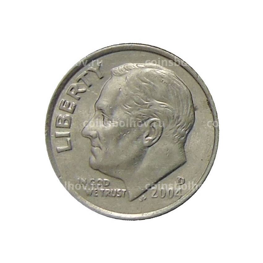 Монета 1 дайм (10 центов) 2004 года D США