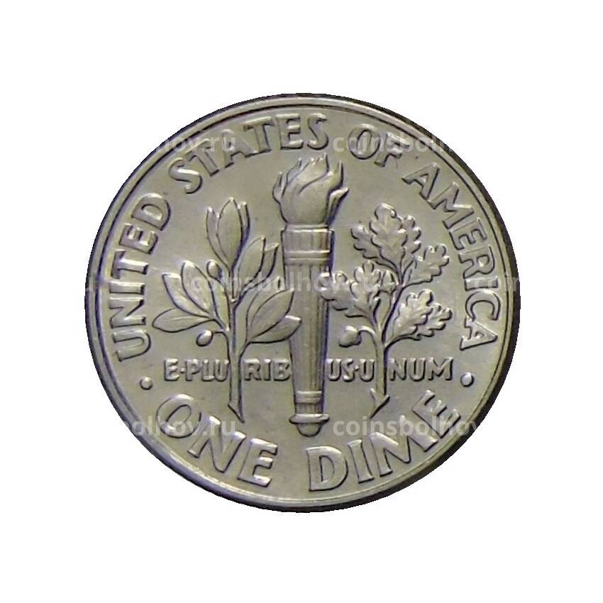 Монета 1 дайм (10 центов) 1999 года D США (вид 2)
