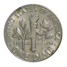 Монета 1 дайм (10 центов) 1977 года D США (реверс)