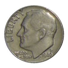 Монета 1 дайм (10 центов) 1980года D США (аверс)