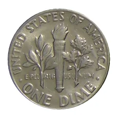 Монета 1 дайм (10 центов) 1974 года D США (реверс)