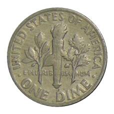 Монета 1 дайм (10 центов) 1969 года D США (реверс)