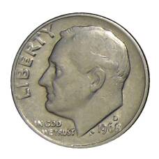 Монета 1 дайм (10 центов) 1968 года D США (аверс)