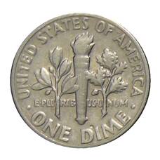 Монета 1 дайм (10 центов) 1968 года D США (реверс)