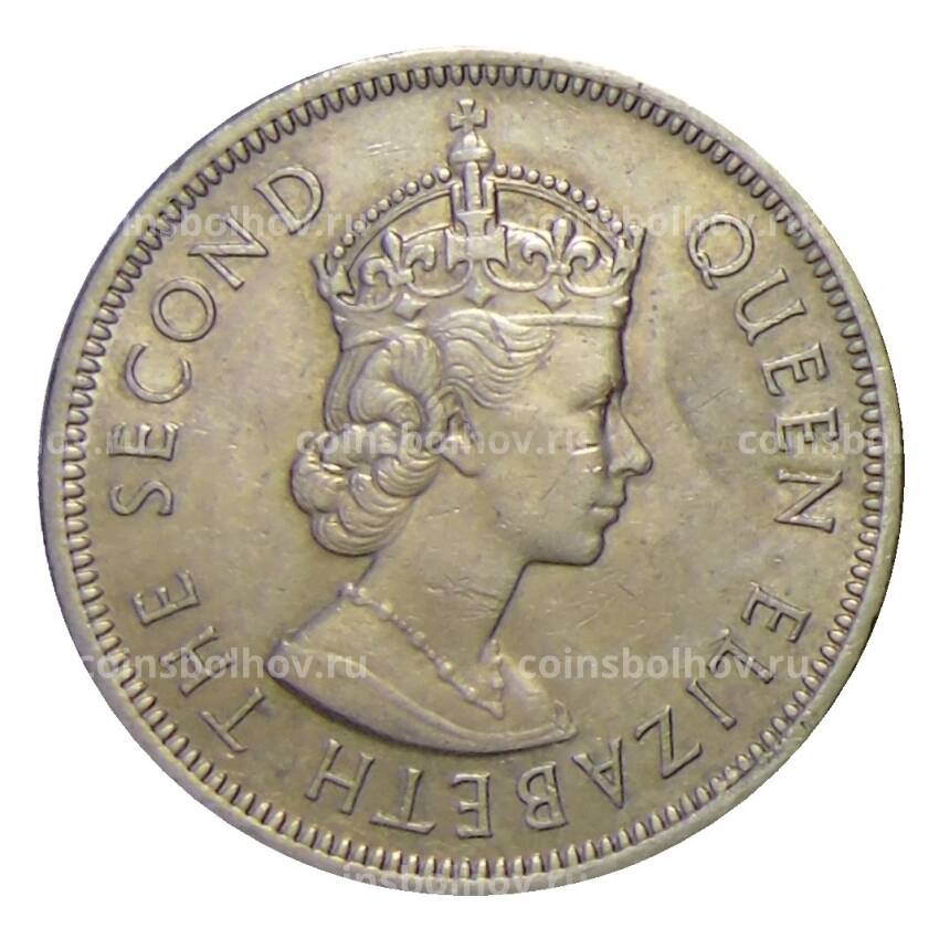 Монета 1 доллар 1974 года Гонконг (вид 2)