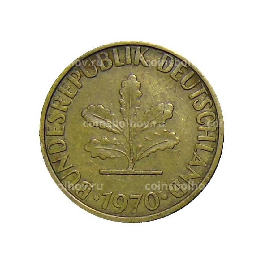 Монета 5 пфеннигов 1970 года F Германия