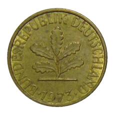 Монета 5 пфеннигов 1973 года J Германия (аверс)