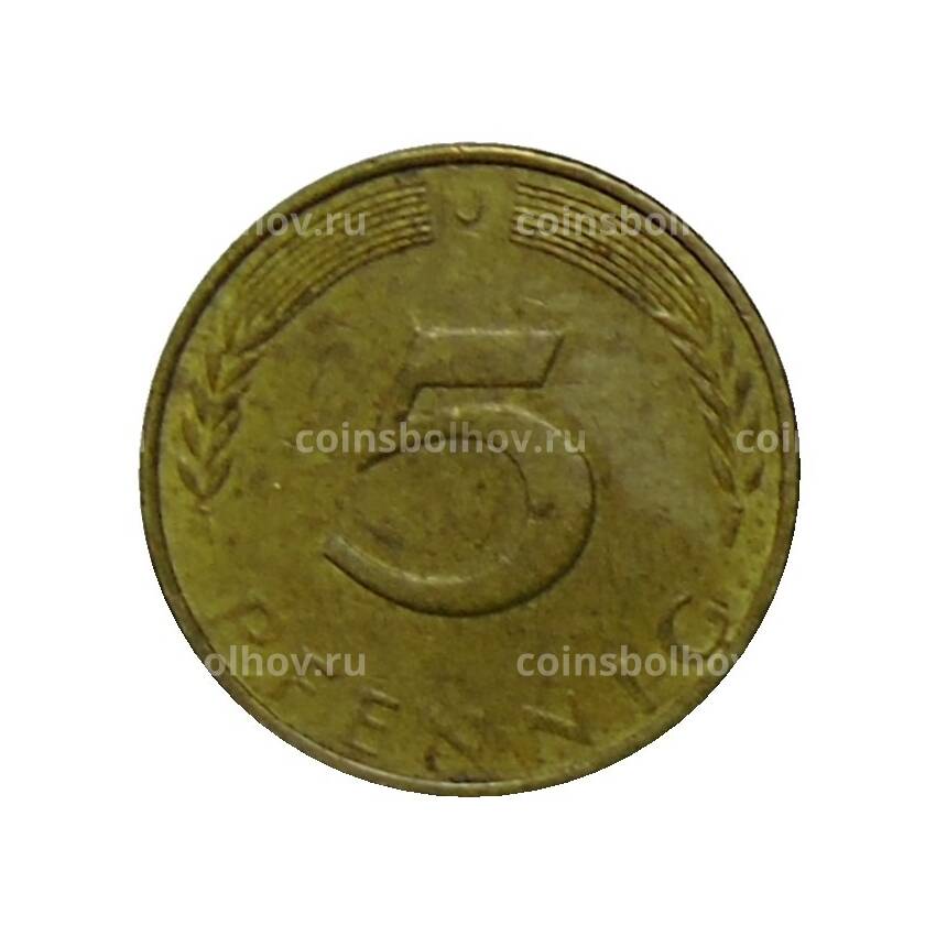 Монета 5 пфеннигов 1973 года J Германия (вид 2)