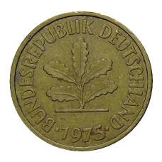 Монета 5 пфеннигов 1975 года J Германия (аверс)