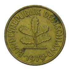 Монета 5 пфеннигов 1979 года D Германия (аверс)