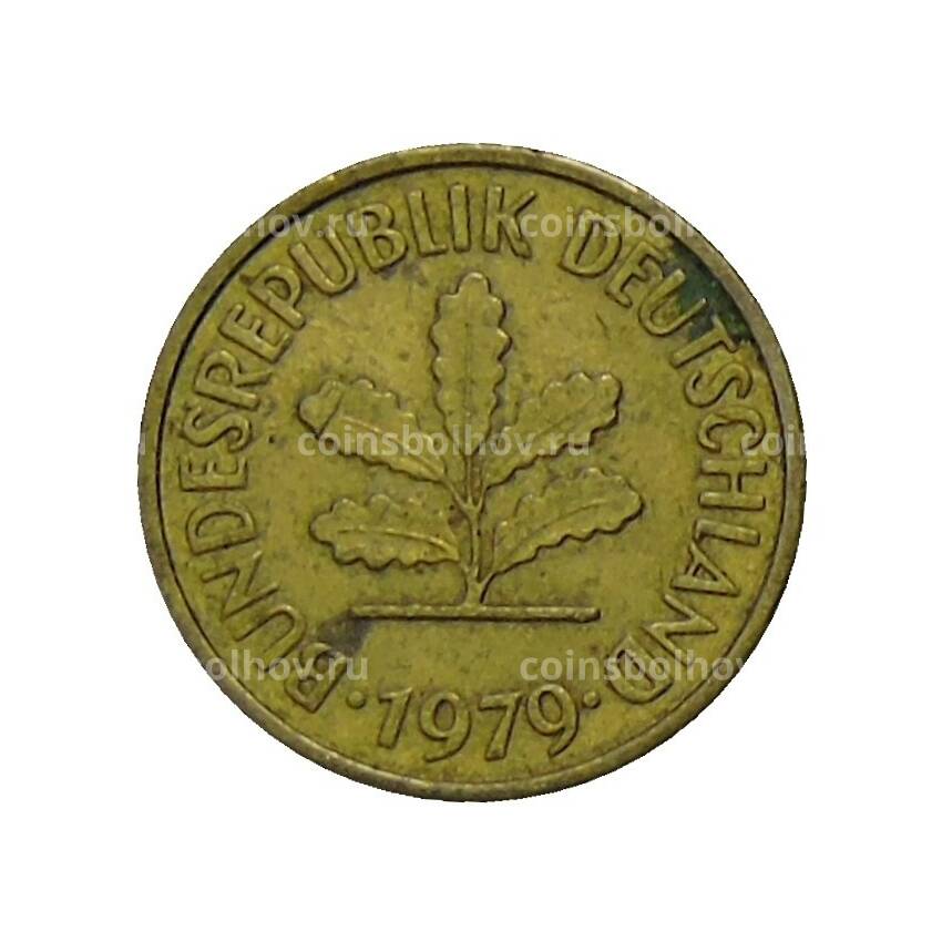 Монета 5 пфеннигов 1979 года D Германия