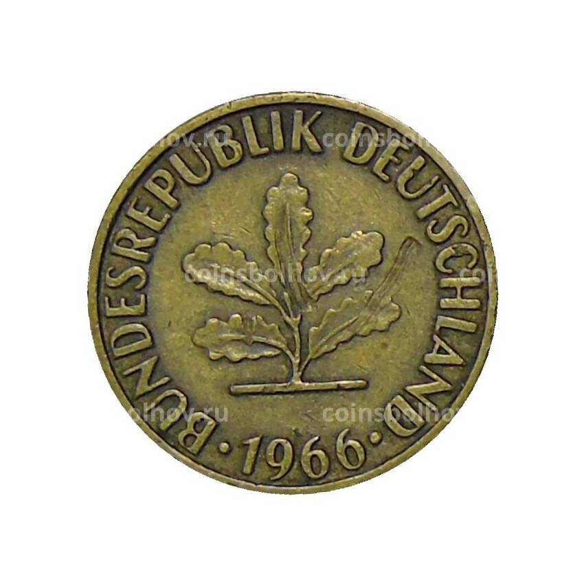 Монета 5 пфеннигов 1966 года F Германия