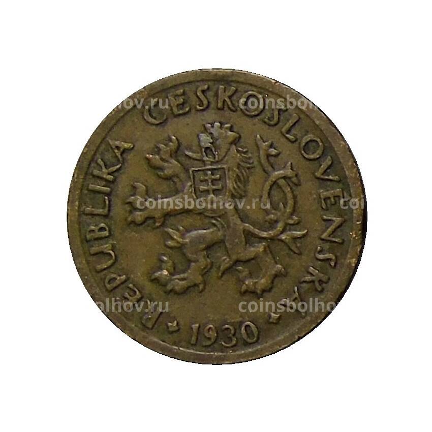 Монета 10 геллеров 1930 года Чехословакия