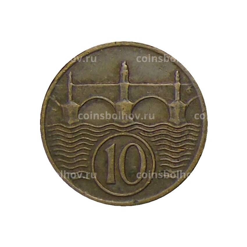 Монета 10 геллеров 1938 года Чехословакия (вид 2)