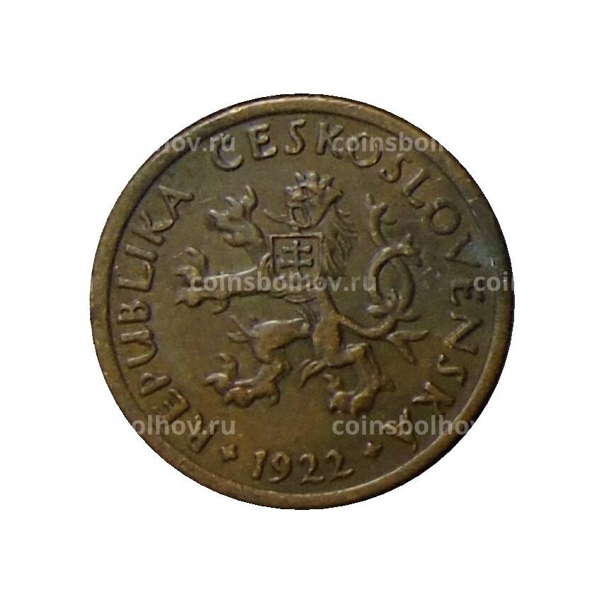 Монета 10 геллеров 1922 года Чехословакия