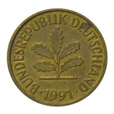 Монета 5 пфеннигов 1991 года A Германия (аверс)