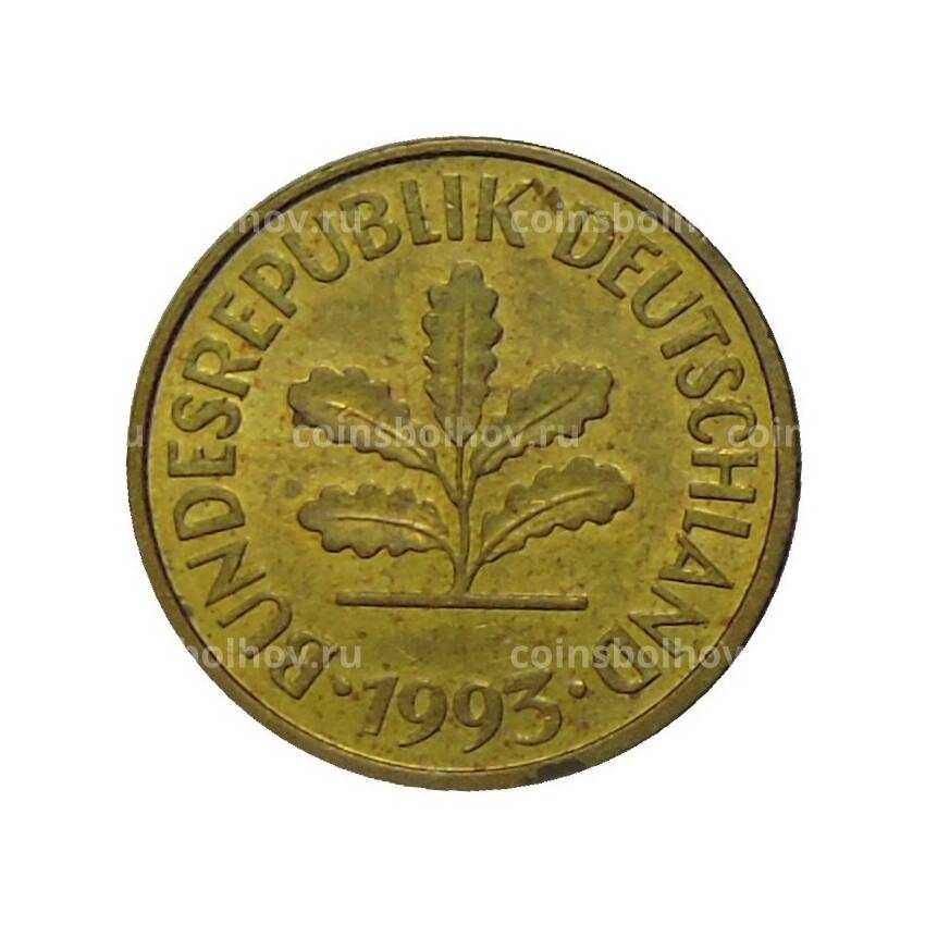 Монета 5 пфеннигов 1993 года D Германия